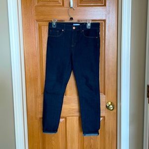 Loft dark wash skinny jeans Sz 28 (6) EUC